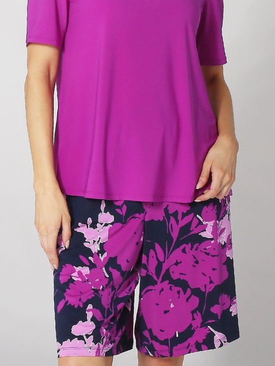 Nina Leonard Pants - Nina Leonard floral shorts